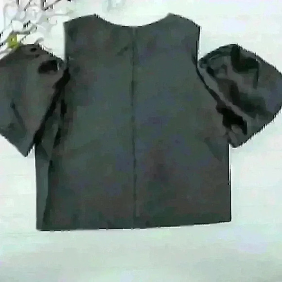 Blaque Label Black Woven Cold Shoulder Top - Picture 3 of 4